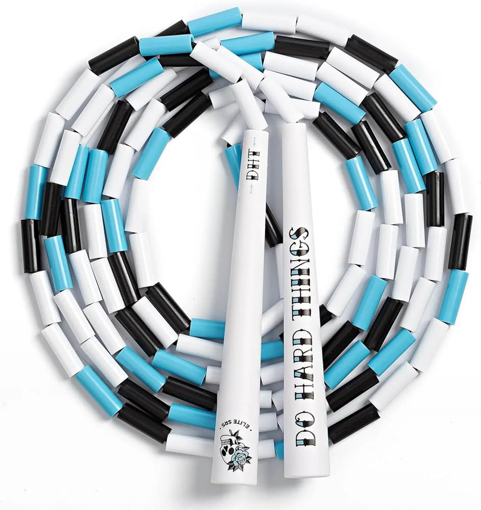 Elite Jumps - Do Hard Things Edge Beaded Jump Rope - For All Ages - Durable & Lightweight - 10ft ... | Amazon (US)