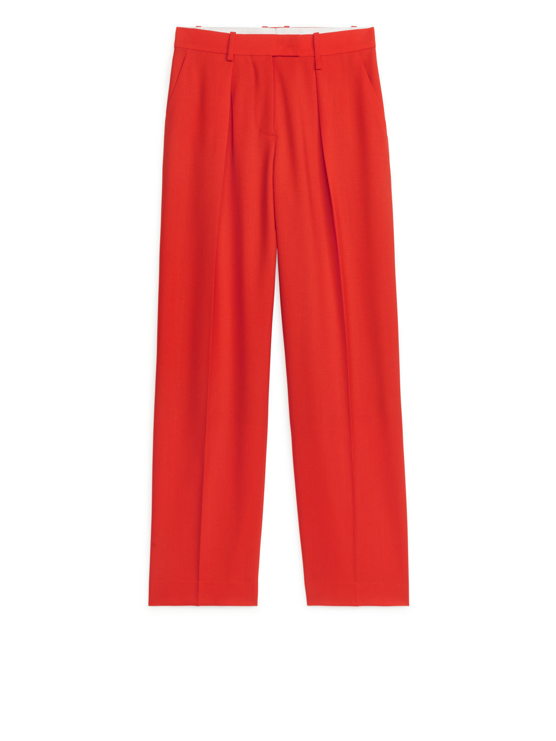 Hopsack Wool Trousers - Orange | ARKET (US&UK)