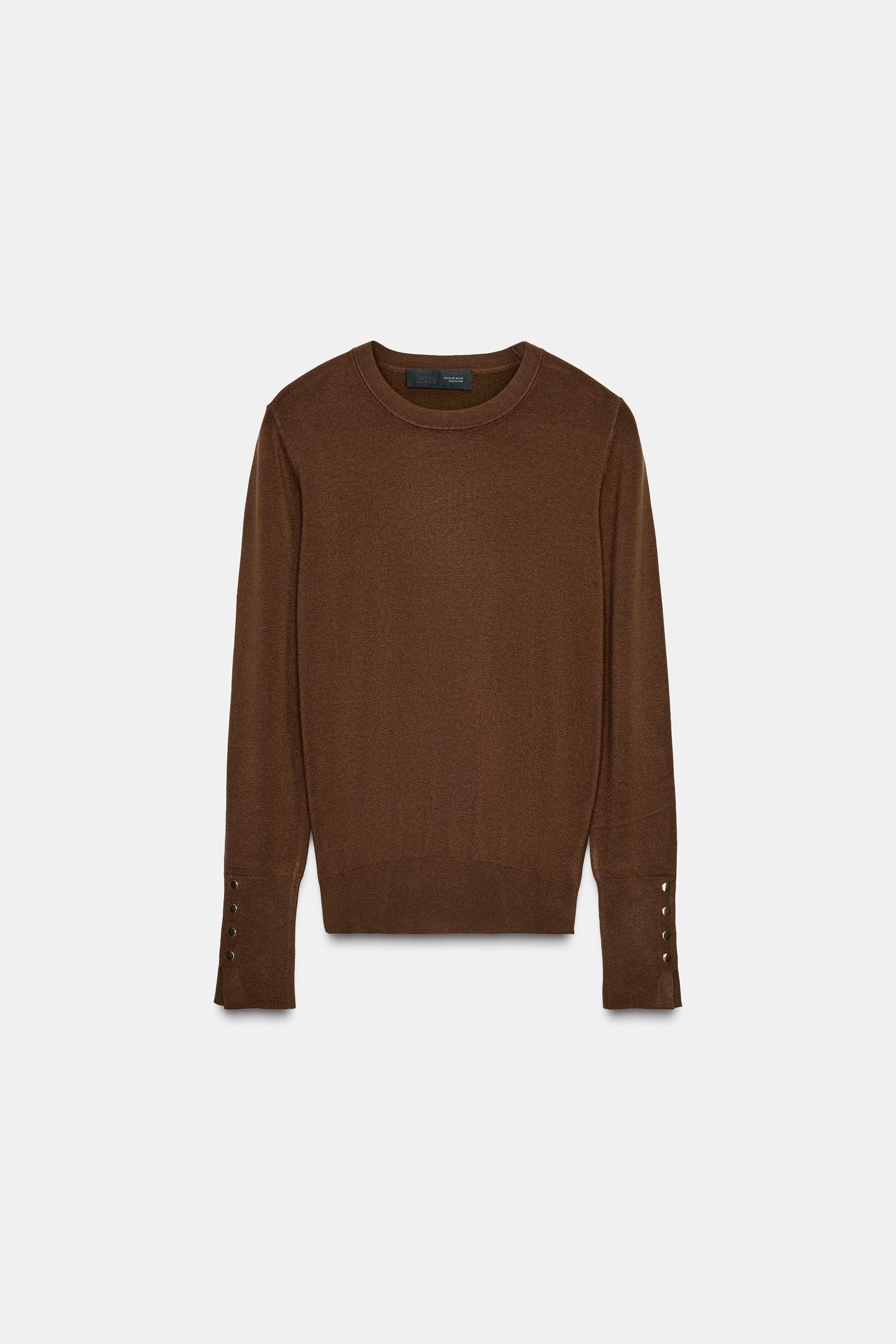 BASIC PLAIN KNIT SWEATER | Zara US