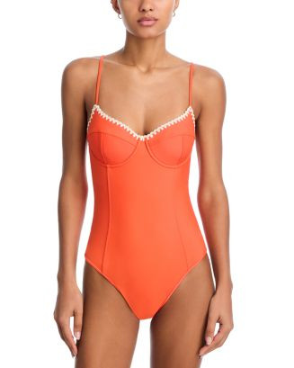 Ramy Brook Addisyn Crochet Trim One Piece Swimsuit | Bloomingdale's Sale Women | Bloomingdale's (AU)