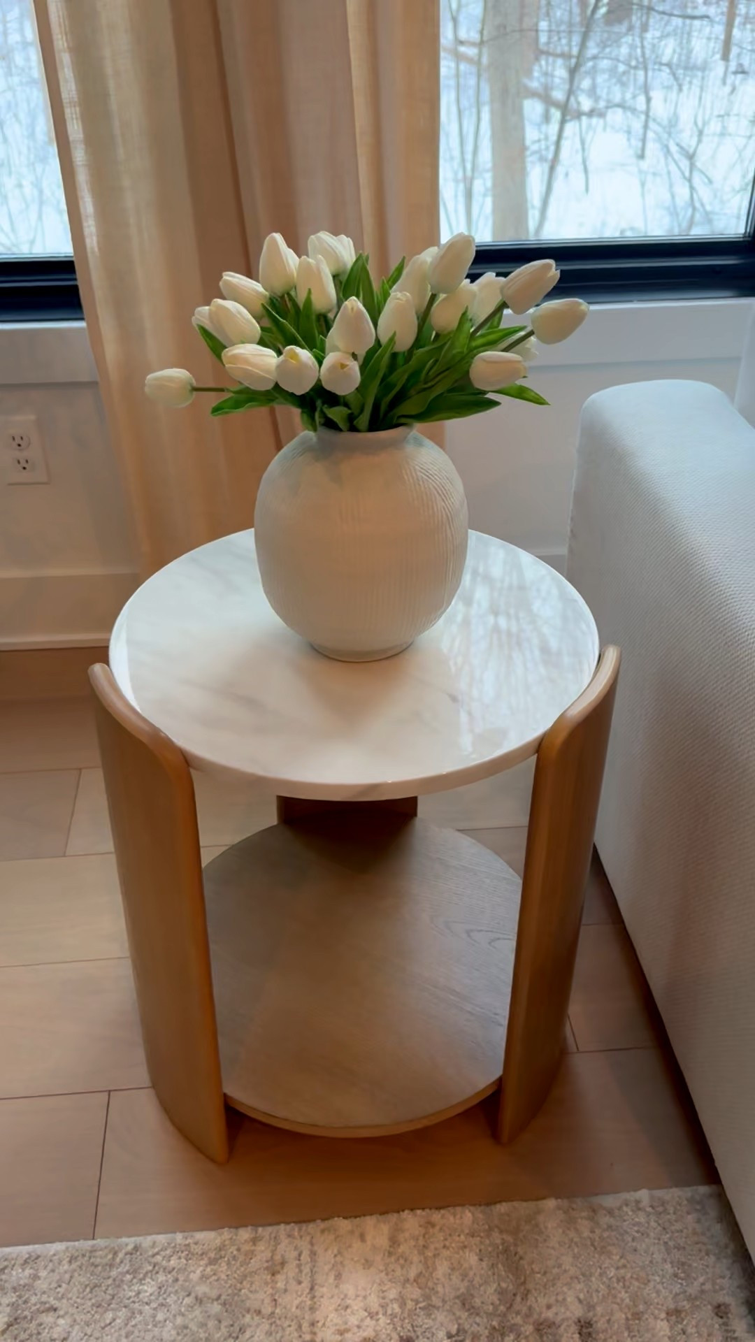 Affordable faux marble side accent table. 

#LTKHome #LTKSaleAlert
