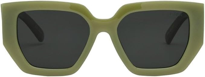 I-SEA Women's Olivia Polarized Sunglasses - Handcrafted Trendy Oversized Square Frames with Scrat... | Amazon (US)
