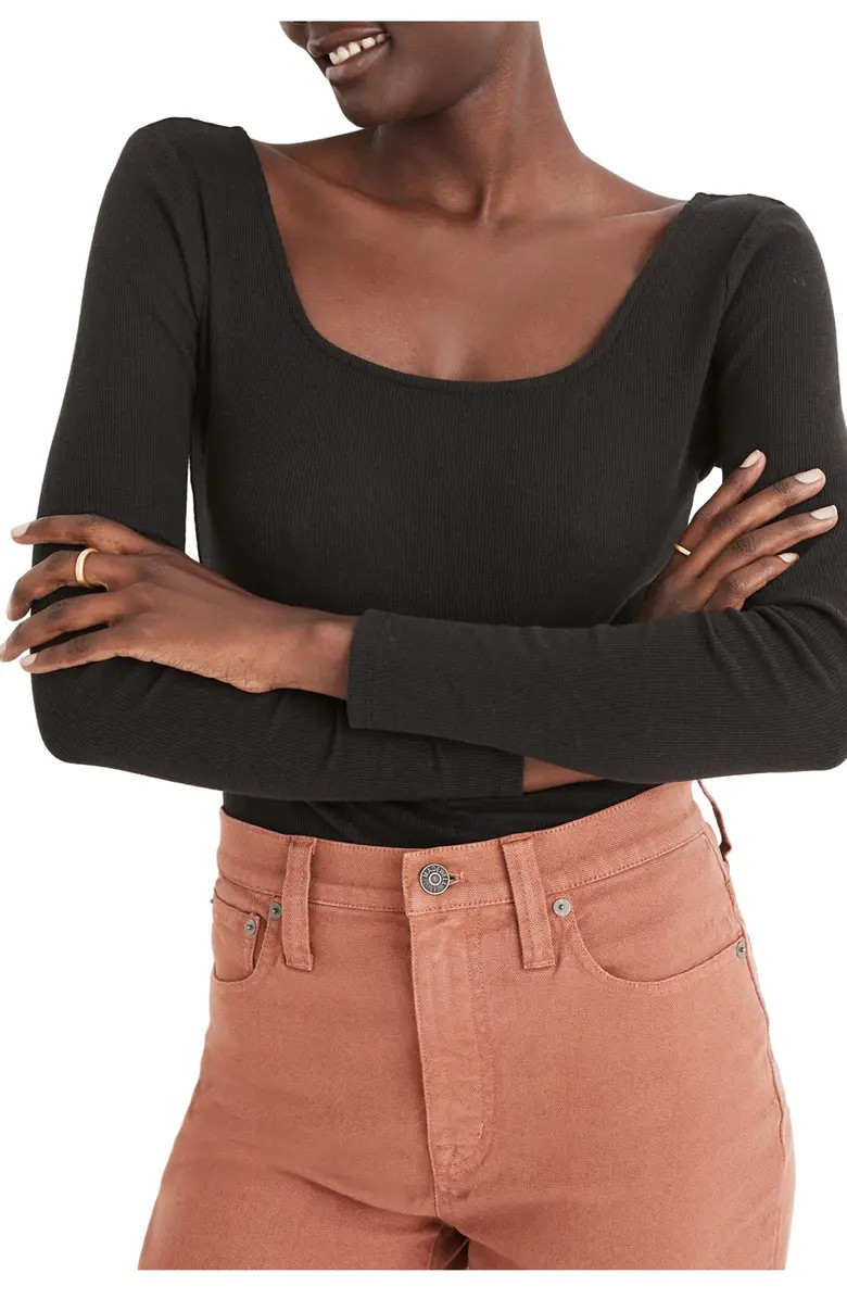Square Neck Thong Bodysuit | Nordstrom
