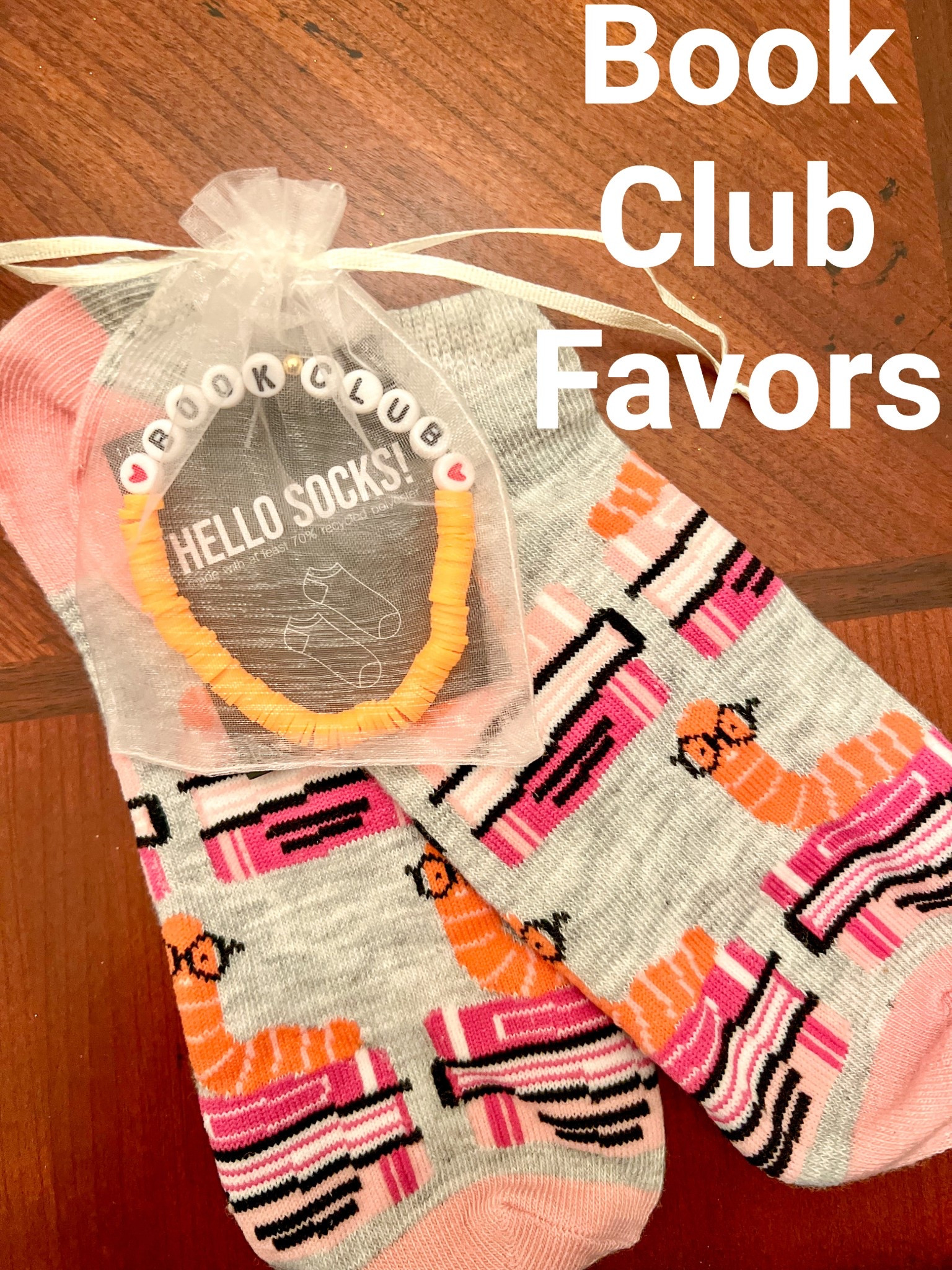 Book club meeting favors
Bookworm socks 
Target find
Book club beaded bracelet
Amazon finds
Affordable 
Gift for reader
Bookish gift ideas 

#LTKParties #LTKFindsUnder50 #LTKStyleTip