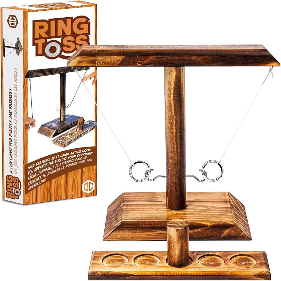 Original Cup Ring Toss\u00ae Game | Geschicklichkeitsspiel aus Holz | Premium Qualit\u00e4t | H\u... | Amazon (DE)