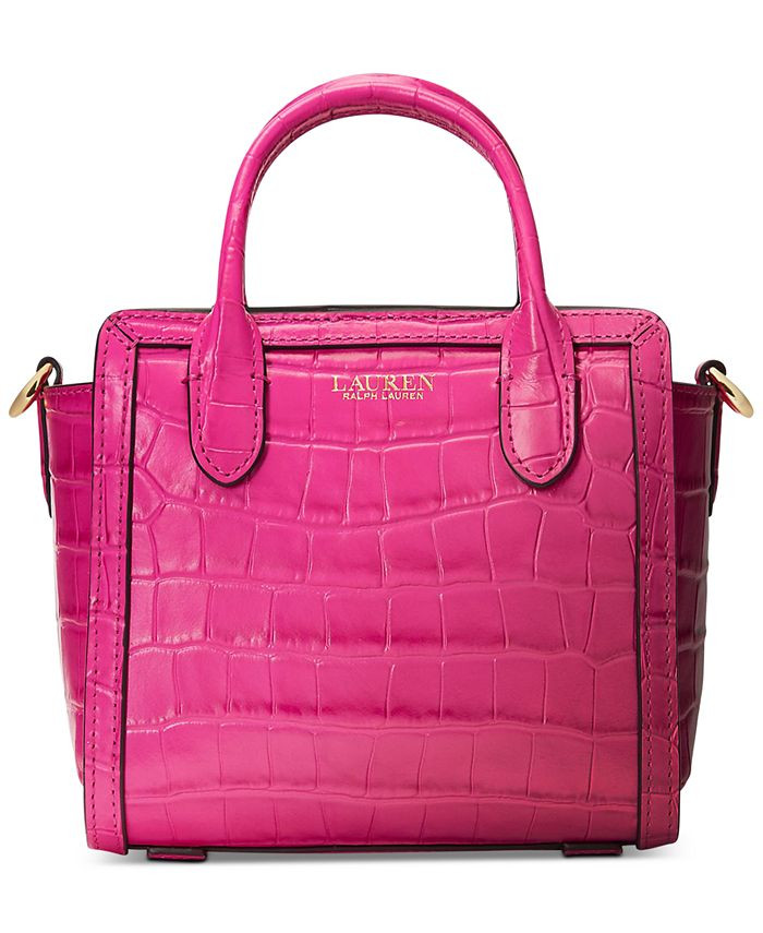 Lauren Ralph Lauren Embossed Leather Small Tyler Tote & Reviews - Handbags & Accessories - Macy's | Macys (US)