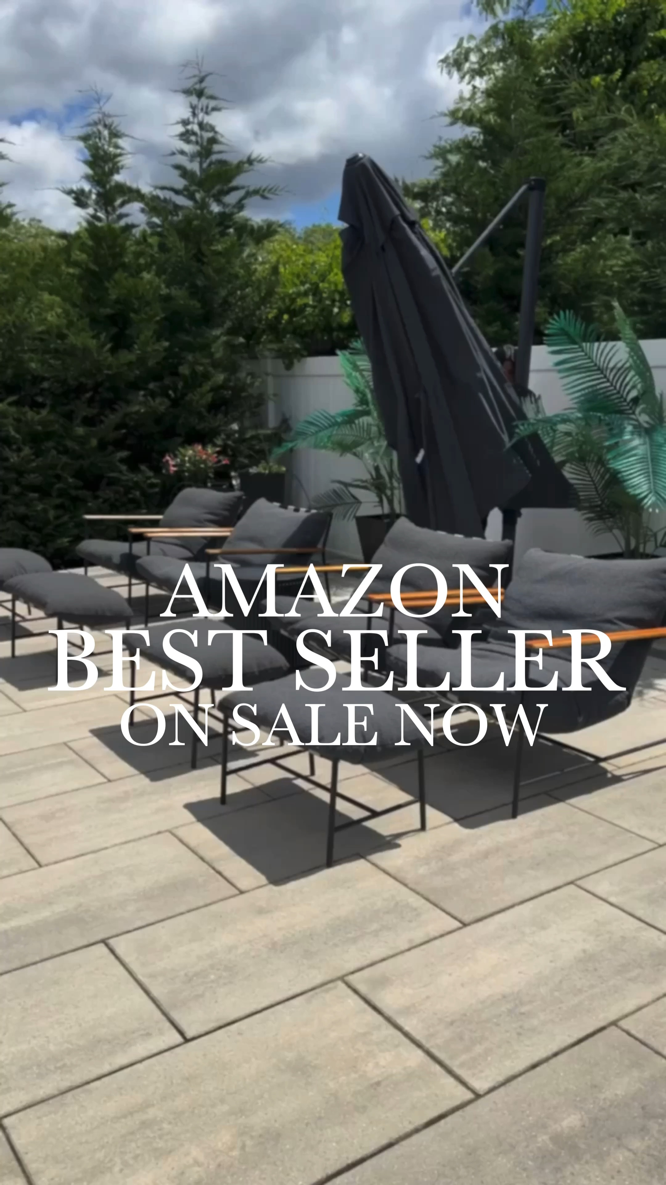 Cantilever umbrella, sturdy umbrella, patio furniture, patio decor, heavy umbrella base, outdoor find, realistic palm trees, outdoor oasis#LTKSummerSales 

#LTKHome #LTKSeasonal #LTKSaleAlert