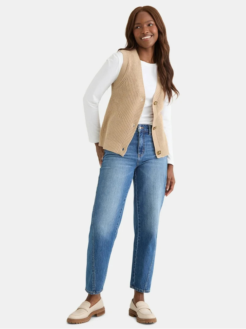 Time and Tru Women's Sweater Vest, Sizes XS-XXXL | Walmart (US)