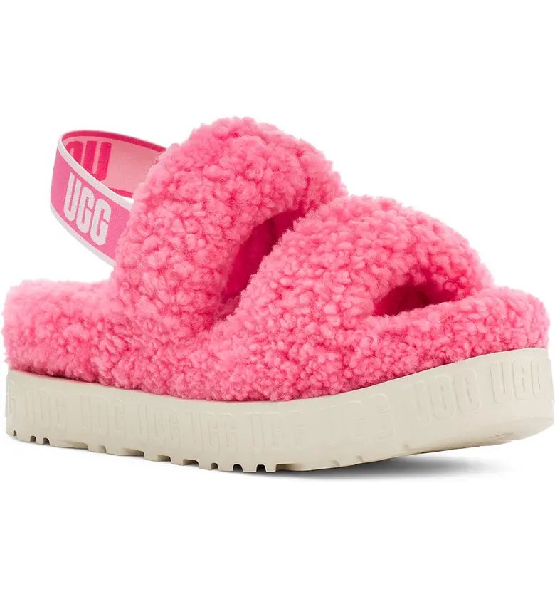 Oh Fluffita Genuine Shearling Slingback Sandal | Nordstrom