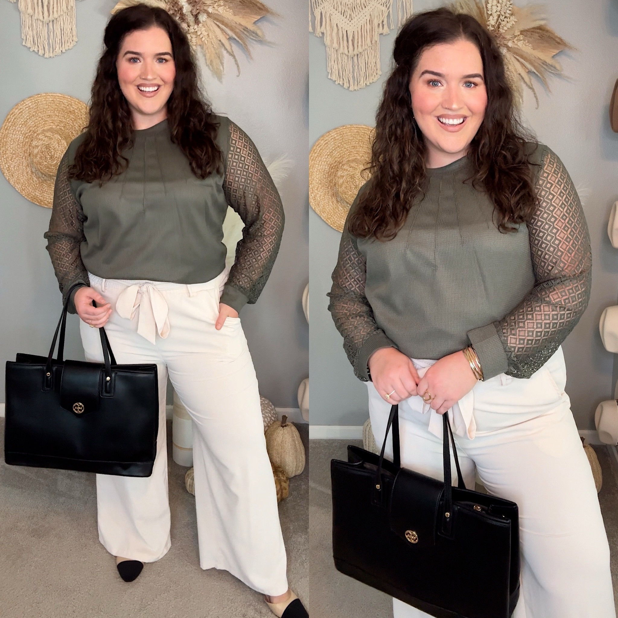 Styling  Amazon office outfits for Fall 🍂👩🏼‍💼💼 All pieces come in multiple color options and under $35! Wearing a size XL in tops and XXL in bottoms

#LTKStyleTip #LTKMidsize #LTKWorkwear