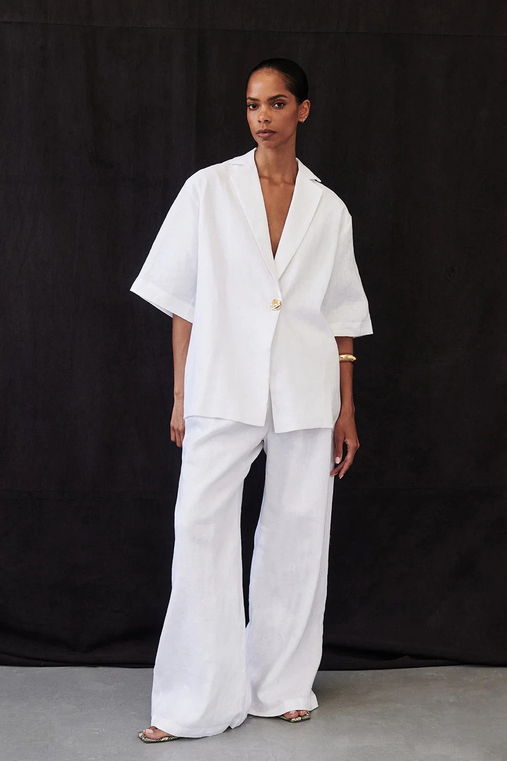 HOLDEN WHITE LINEN PANT | DISSH