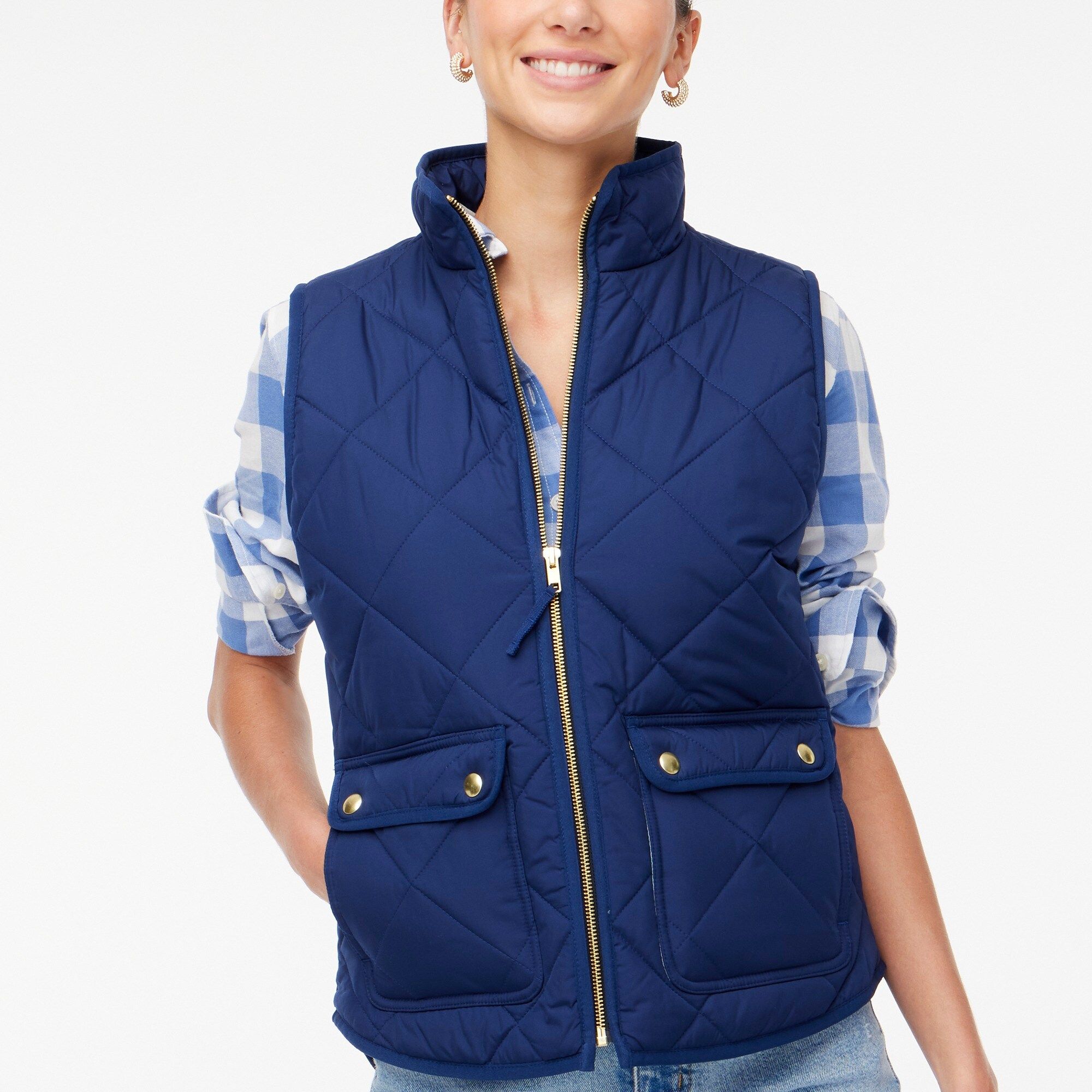 Puffer vest with snap pockets | J.Crew Factory