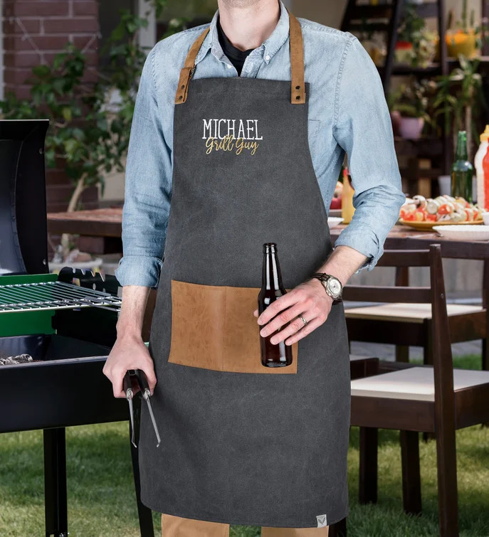 Description Our Foster & Rye™ Personalized Grilling Apron is a great gift for any BBQ King. Thi... | 1800flowers.com