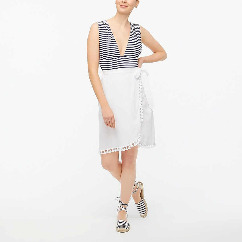 Pull-on wrap cover-up skirt | J.Crew Factory