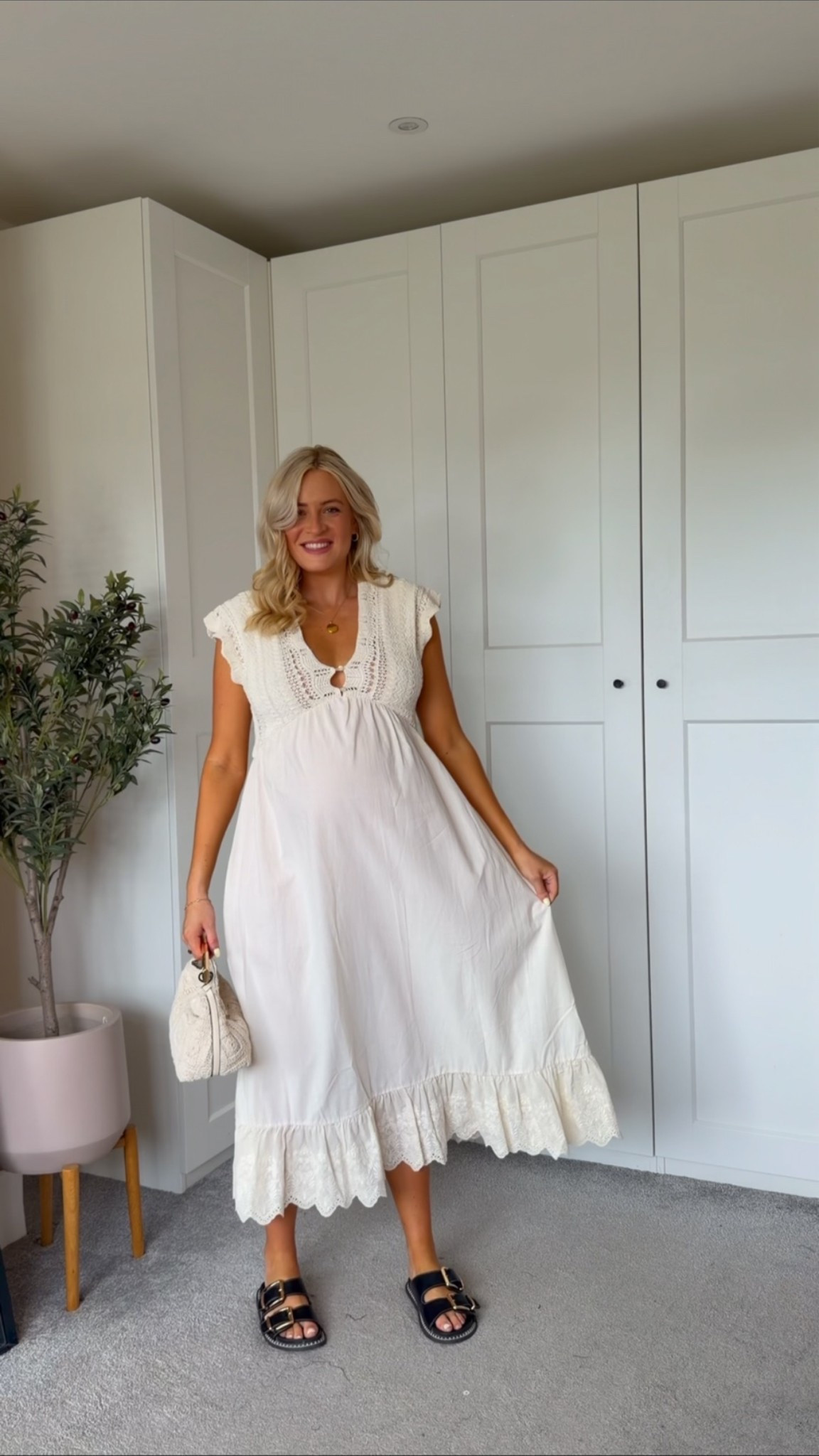 Zara smock dress - works so well at 34 weeks pregnant & I love the crochet detail! Wearing size small xx

#LTKuk #LTKsummer #LTKmaternity