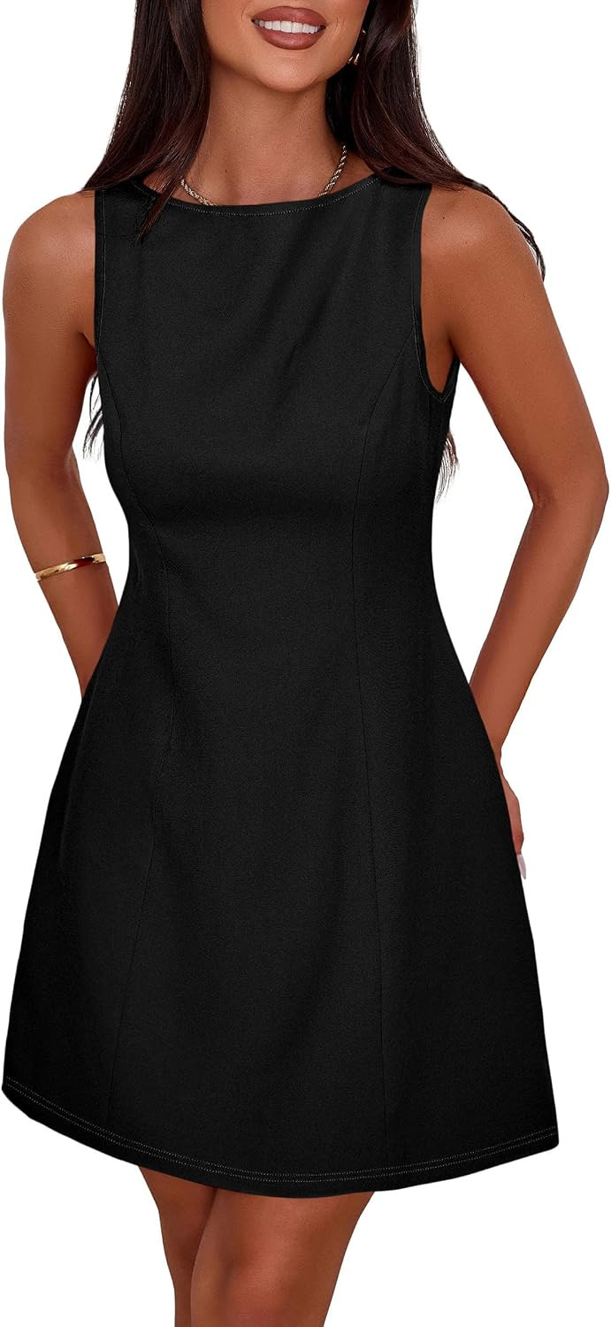 PRETTYGARDEN Women's Formal Short Dresses A Line Mini Dress | Amazon (US)