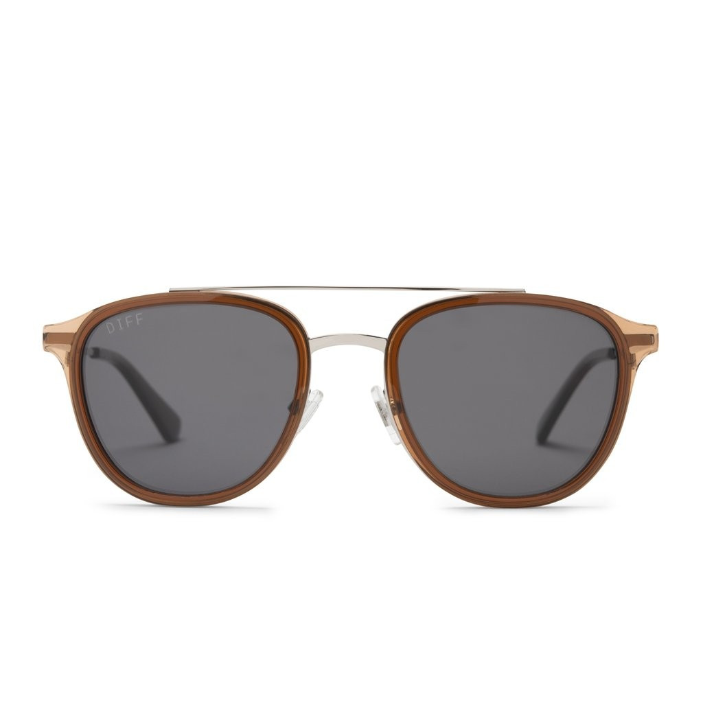 CAMDEN - WHISKEY + GREY POLARIZED SUNGLASSES | DIFF Eyewear