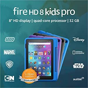 Amazon Official Site: Fire HD 8 Kids Pro tablet, 8" HD, ages 6 – 12, 32 GB | Amazon (US)