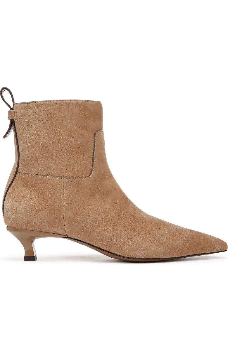 Mala Pointed Toe Kitten Heel Bootie (Women) | Nordstrom Rack