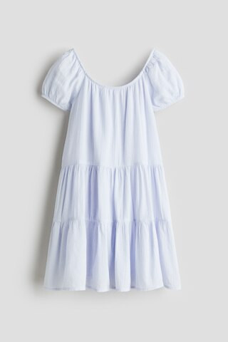 H & M - Crinkled Cotton Dress - Blue | H&M (US + CA)