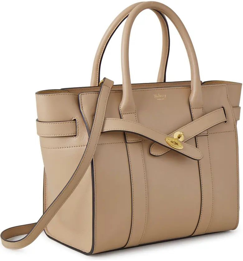 Small Zipped Bayswater Leather Tote | Nordstrom