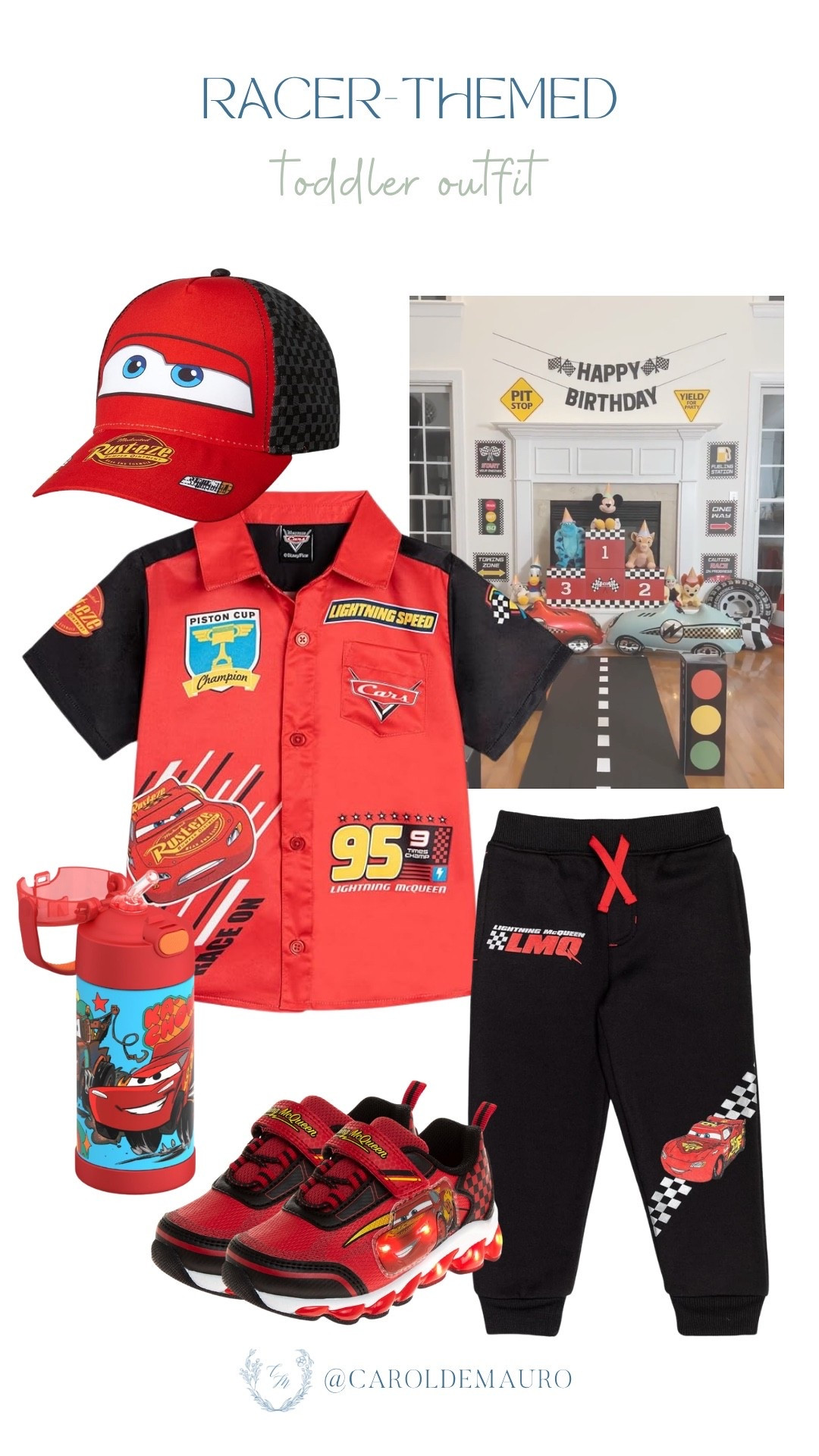 racer themed, toddler outfit, disney cars, lightning mcqueen, black and red, sneakers for boys, cars sippy cup, kids party outfit

#LTKootd #LTKKids #LTKU