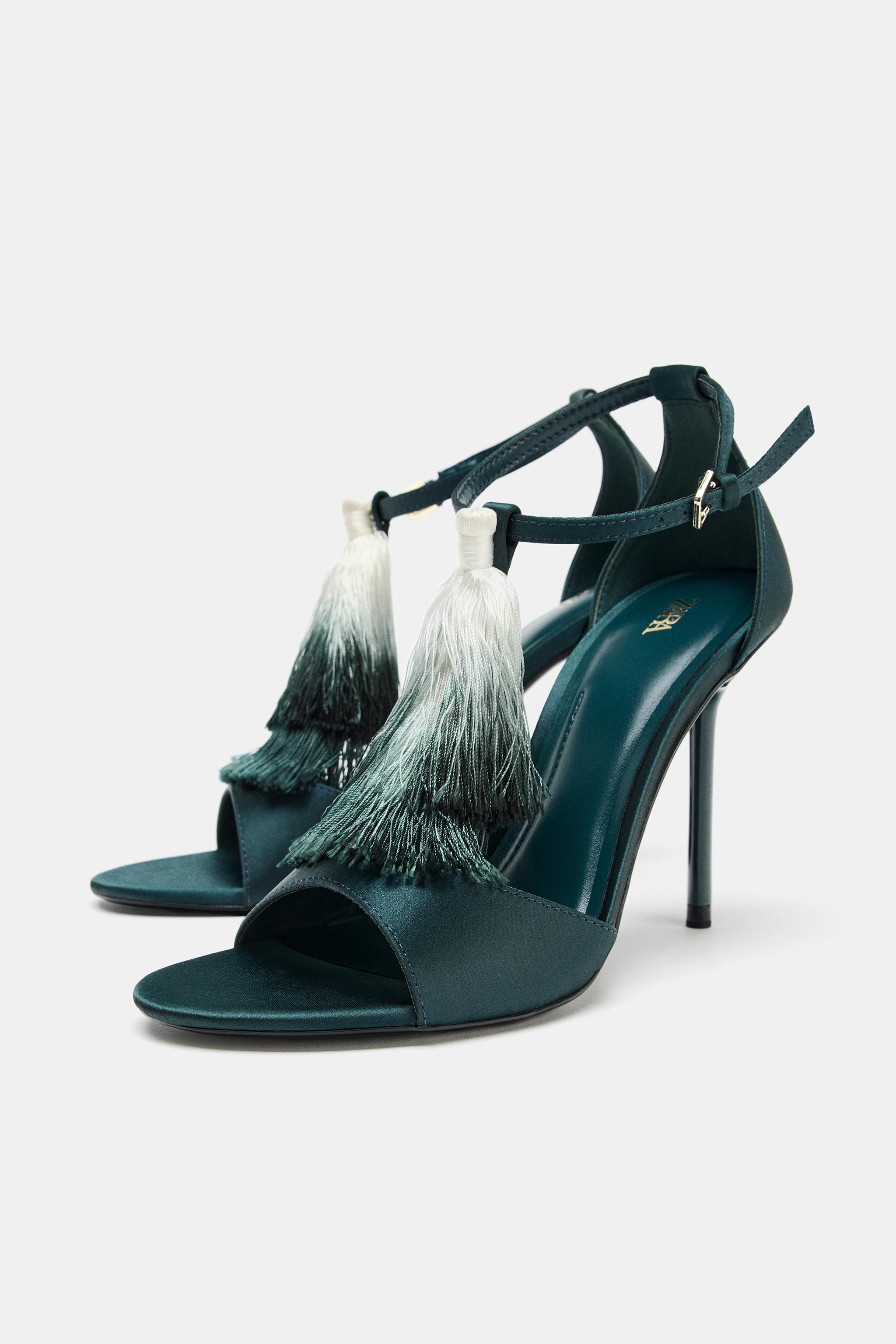 TASSEL HEELED SANDALS | Zara US