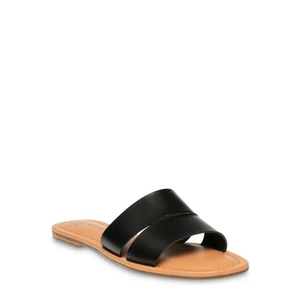 Time and Tru H Band Slide Sandal (Women's) | Walmart (US)