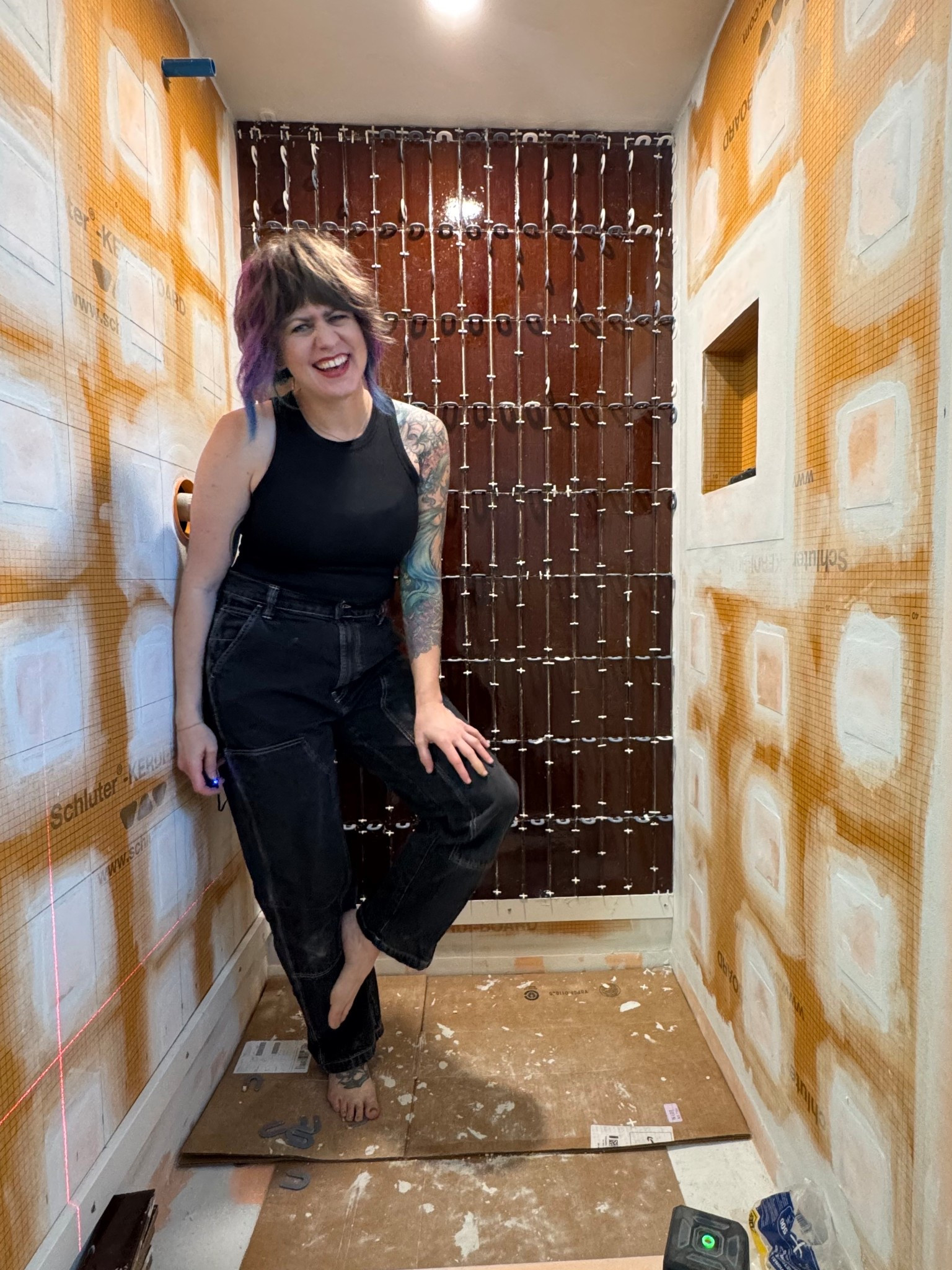 Building and tiling my own shower is not something I ever thought I would do. But this has been the coolest experience ever! I am in love with this tile!

#LTKHome