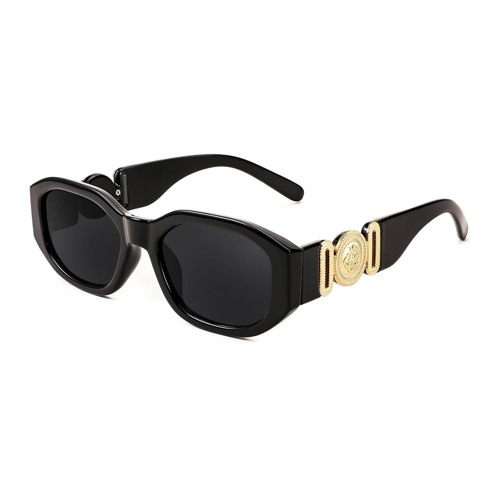 FEISEDY Retro Trendy Rectangle Sunglasses Women Men Vintage 90s Small Narrow Square Sunglasses B2... | Amazon (US)