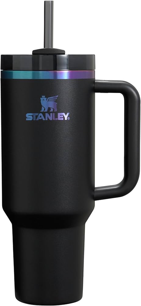 STANLEY Quencher H2.0 Tumbler with Handle & Straw 40 oz Black Chroma | Twist On 3-Way Lid | Cupho... | Amazon (US)