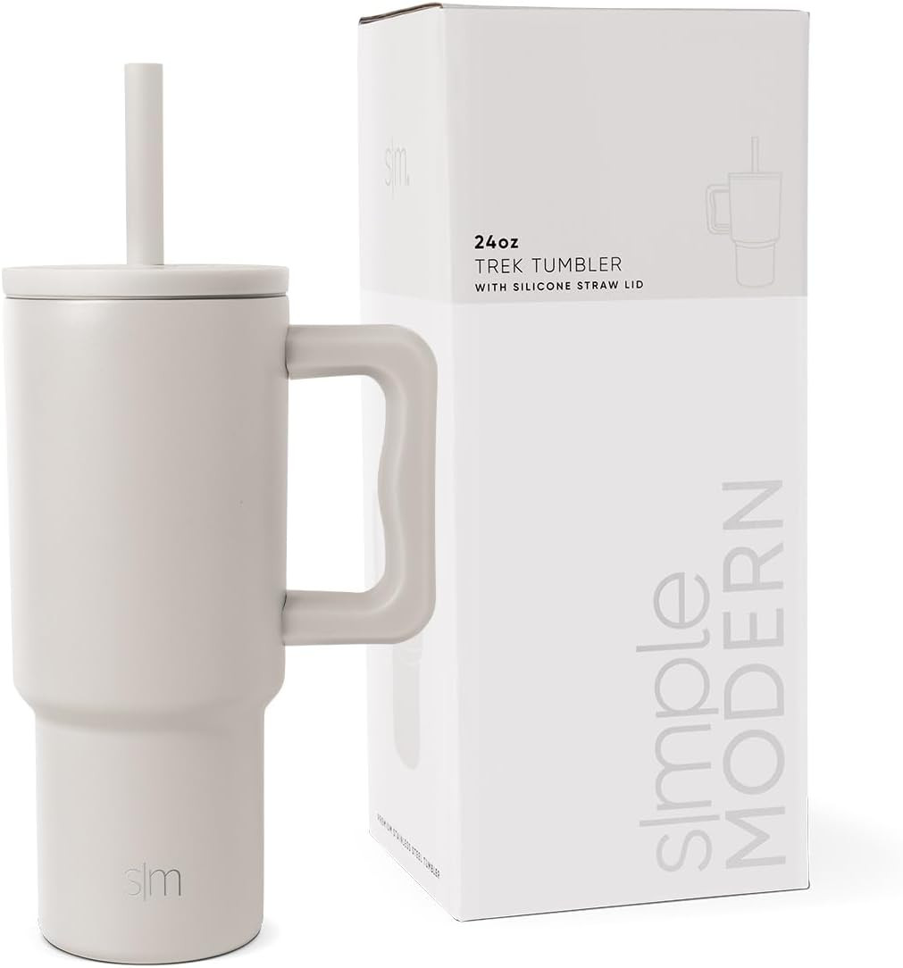 Simple Modern Kids 24 oz Tumbler with Handle and Silicone Straw Lid | Spill Proof and Leak Resist... | Amazon (US)