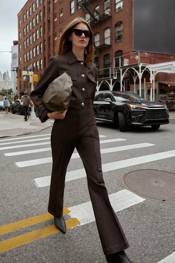 CONTRAST STITCHING SHORT JACKET | Zara UK