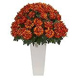 Nearly Natural 32" Spider Mum Artificial Plant, Red | Amazon (US)