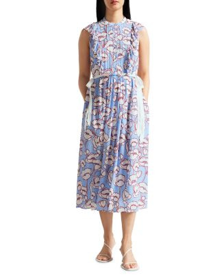 Ted Baker Tindraa Band Collar Midi Dress Back to results -  Women - Bloomingdale's | Bloomingdale's (US)
