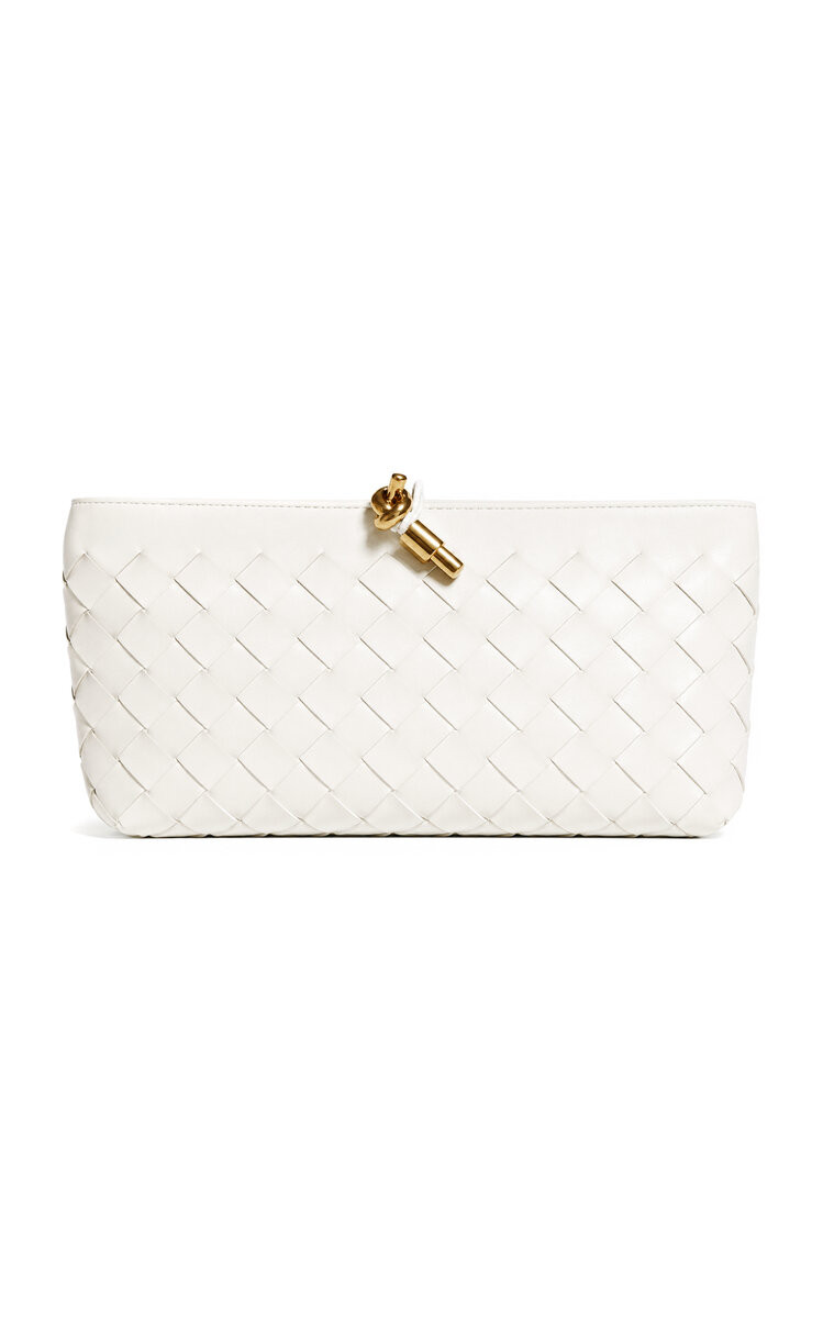 Andiamo Boat Intrecciato Leather Clutch Bag | Moda Operandi (Global)