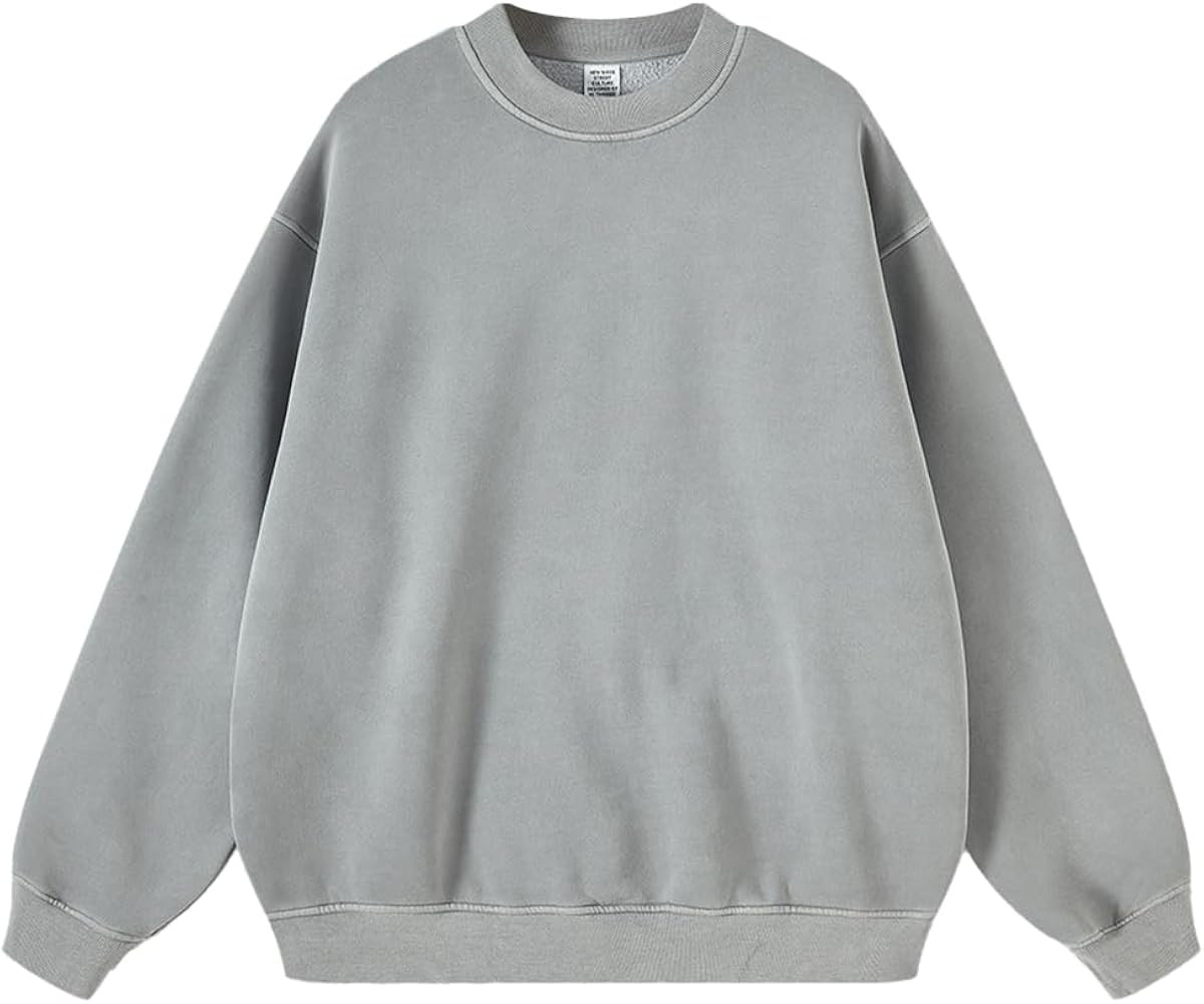 Mens Oversized Hoodie Pullover Vintage Acid Wash Hoodie Athletic Midweight Fleece Sweatshirt Stre... | Amazon (US)