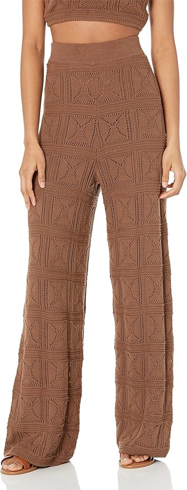 The Drop Women's Diza Pull-On Flare Leg Crochet Pant | Amazon (US)