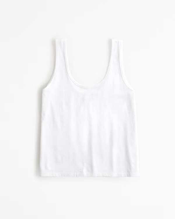 Women's Polished Skimming Scoopneck Tank | Women's Tops | Abercrombie.com | Abercrombie & Fitch (US)