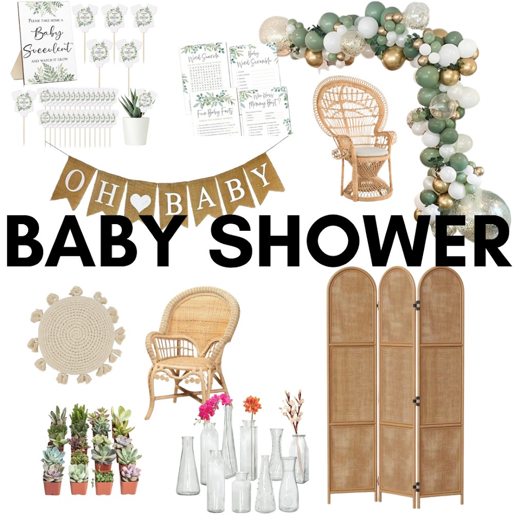 Green and gold baby shower 
Plant themed baby shower 
Wildflowers baby shower 