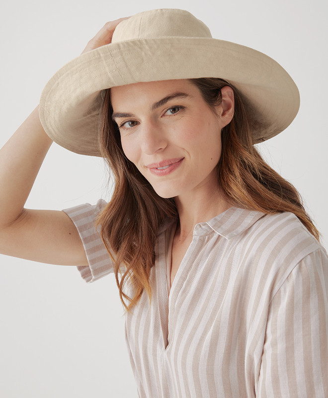 Women’s Organic Cotton Packable Sun Hat made with Organic Cotton | Pact | Pact Apparel