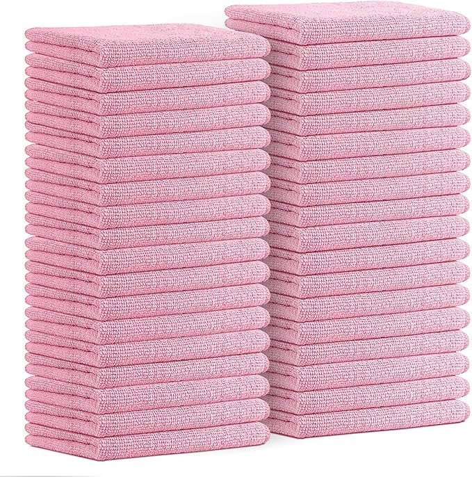 Avalon Towels Microfiber Cleaning Cloths (Value Pack of 36) Size 16" x 16", Highly Absorbent Clea... | Amazon (US)