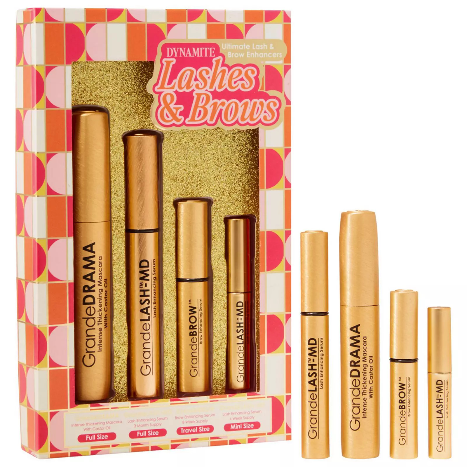 Grande Cosmetics Dynamite Lashes & Brows Holiday Gift Set, None | Kohl's
