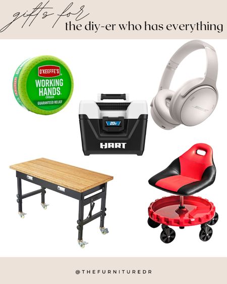 Do you have a DIYer or furniture flipper in your life that already has everything they need? Well, here is the perfect gift guide! Featuring a mobile work bench with outlets, an ergonomic wheeled chair for the garage, a batter operated shop vac and last but not least… wireless NOISE CANCELING headphones!!!!!!! 

#LTKCyberweek #LTKHoliday #LTKGiftGuide