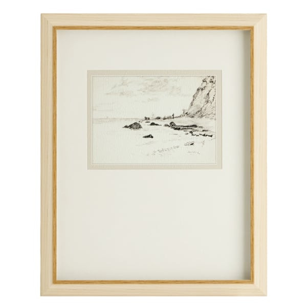Framed Watercolor Coastal Scene Wall Art, 20x16 | At Home
