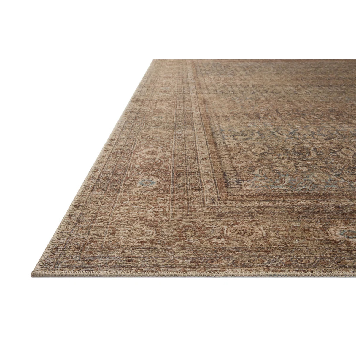 Amber Lewis x Loloi Cambria Ocean / Bark Area Rug | Wayfair North America