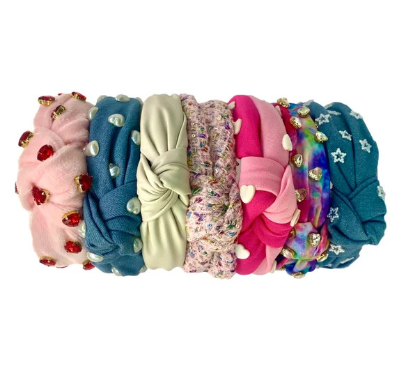 NEW Knotted Headbands Crystal Bling Heandbands With Jewels | Etsy | Etsy (US)