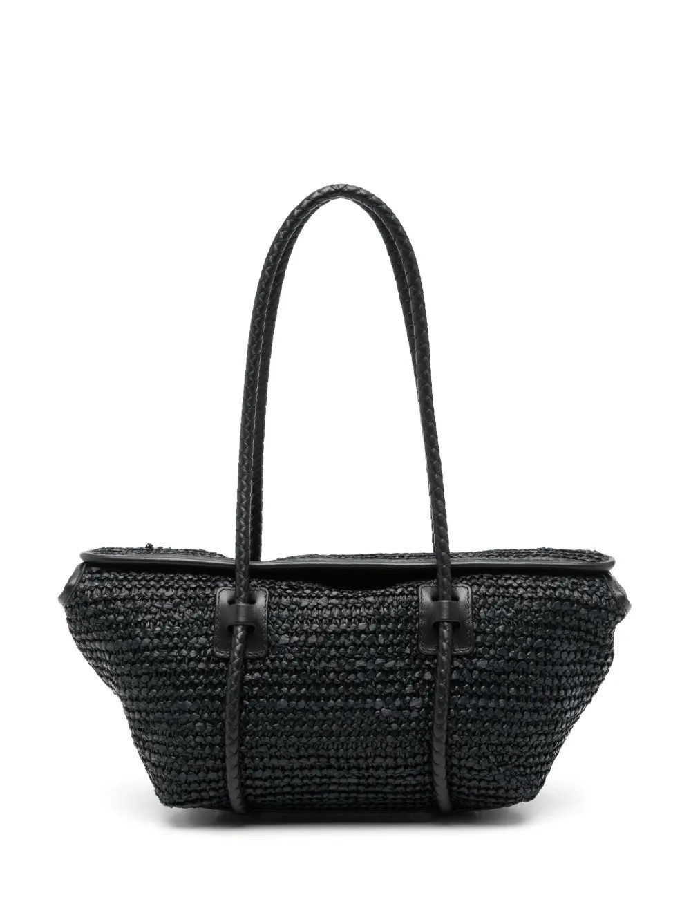Hereu Forna Raffia tote bag - Black | Farfetch Global