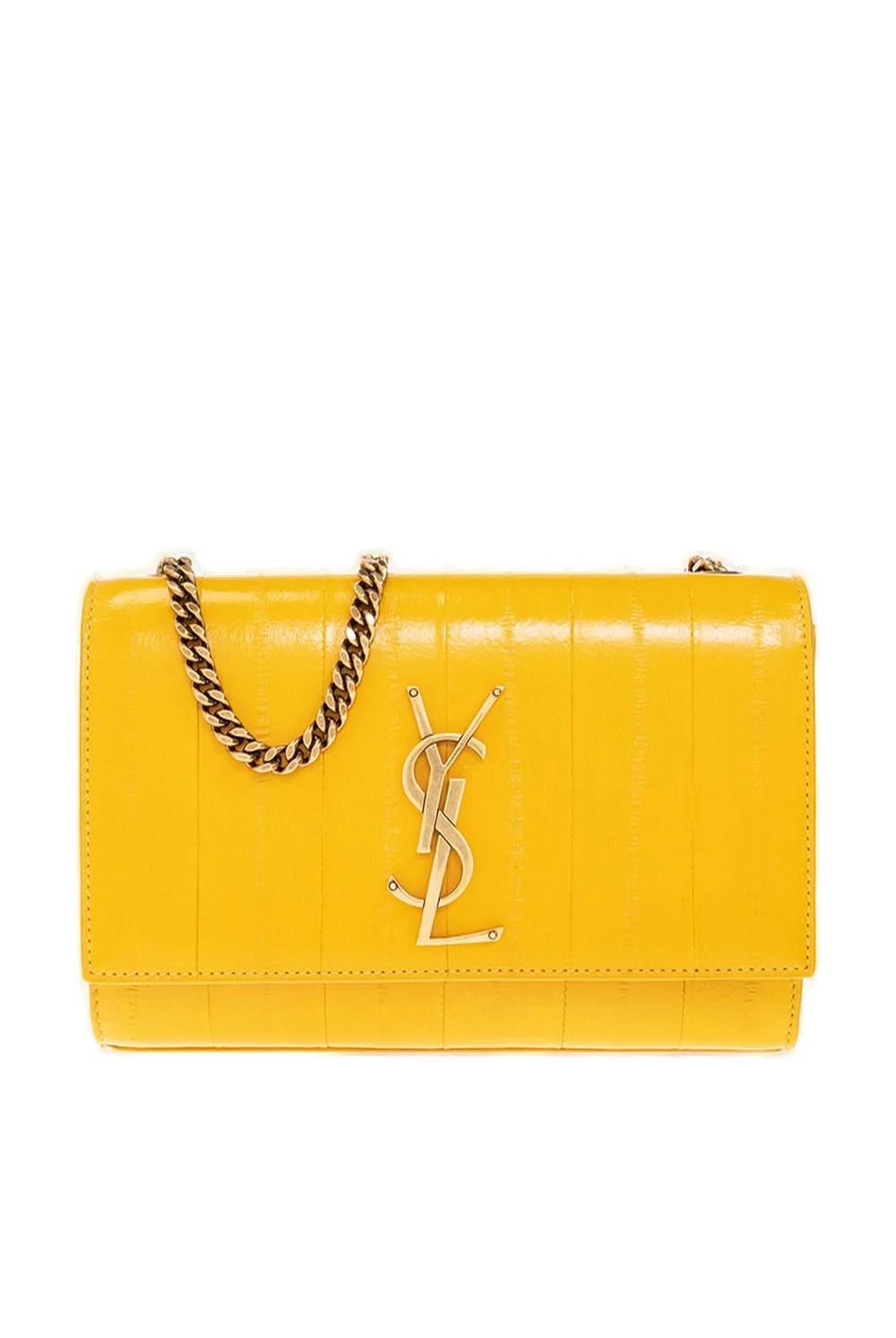 Saint Laurent Kate Logo Plaque Small Shoulder Bag | Cettire Global