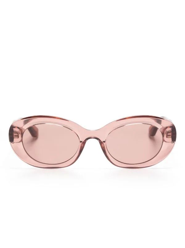 Longchamp oval-frame Sunglasses - Farfetch | Farfetch Global